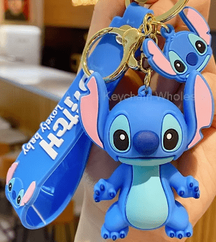 stitch blue keychain